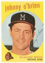 1959 Topps Baseball Cards      499     Johnny O Brien